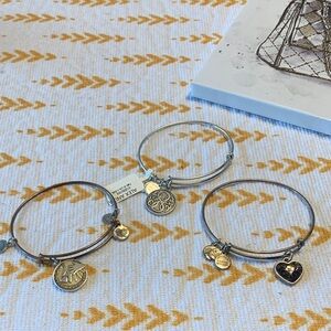 Alex and Ani Gold and Silver Charm Bracelets